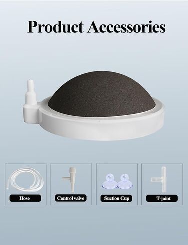 UPETTOOLS Nano Air Stone for Aquarium, Quiet Fine Bubble Diffuser in Kuwait