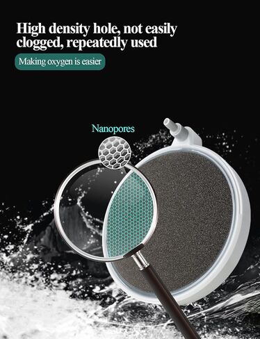 UPETTOOLS Nano Air Stone for Aquarium, Quiet Fine Bubble Diffuser in Kuwait