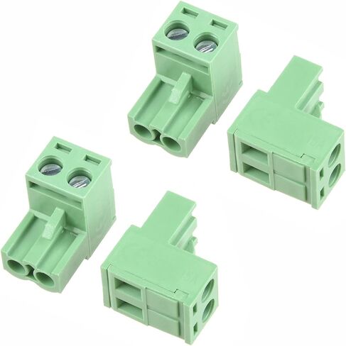 20 قطعة 300 فولت 15A 5.08 مللي متر الملعب 2P زاوية مسطحة إبرة مقعد إدراج في PCB المسمار محطة كتلة موصل 2EDGK-5.08 الأخضر ، Aicosineg in Kuwait