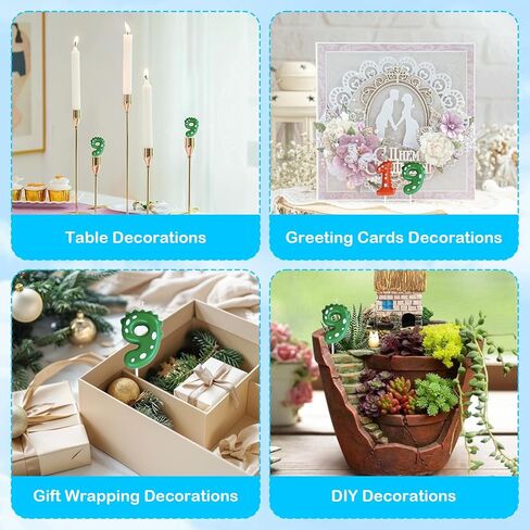 Birthday Number Candles - Number 9 Birthday Candle Green Dinosaur Cartoon Candle for Kids Baby 9th Birthday Party Decoration in Kuwait