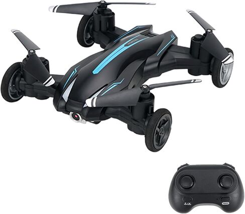 GoolRC Mini Drone for Kids, Drone with Camera for Adults, 4K HD 2 in 1 RC Quadcopter with Land and Fly Mode, LED Lights, Auto Hovering, 3D Flips, Headless Mode, APP Control, Speed Adjustment (Yellow) in Kuwait