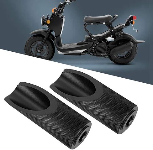 Motorcycle Floor Peg, Pack of 2 Aluminum Alloy Motorbike Motorcycle Foot Pegs Rests Motorbike Cycling Accessories Replacement Motorcycle Foot Rest Peg Fit for Honda (Black) in Saudi Arabia