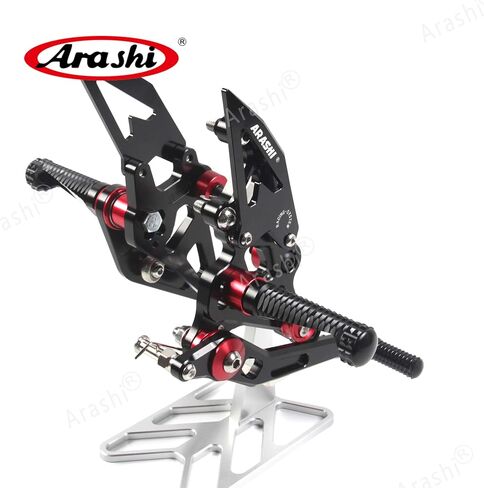Arashi Rearsets Footrests FootPegs for YAMAHA YZF R1 R1M R1S RN32 2015-2023 Motorcycle Accessories Adjustable Foot Peg Rest Set Black 2016 2017 2018 2019 2020 in Saudi Arabia
