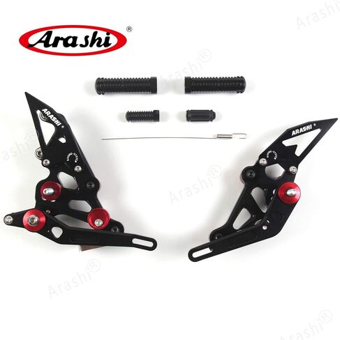Arashi Rearsets Footrests FootPegs for YAMAHA YZF R1 R1M R1S RN32 2015-2023 Motorcycle Accessories Adjustable Foot Peg Rest Set Black 2016 2017 2018 2019 2020 in Saudi Arabia
