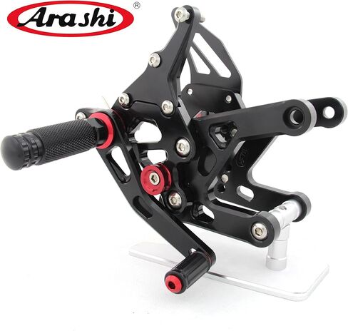 Arashi Rearsets مساند القدمين FootPegs لياماها MT07 FZ07 2014-2022 دراجة نارية الملحقات قابل للتعديل القدم ربط الراحة 1 مجموعة الأسود MT FZ 07 2015 2016 2017 2018 2019 2020 in Kuwait