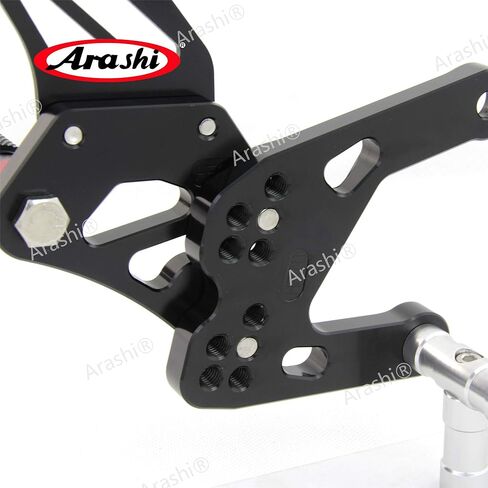 Arashi Rearsets مساند القدمين FootPegs لياماها MT07 FZ07 2014-2022 دراجة نارية الملحقات قابل للتعديل القدم ربط الراحة 1 مجموعة الأسود MT FZ 07 2015 2016 2017 2018 2019 2020 in Kuwait