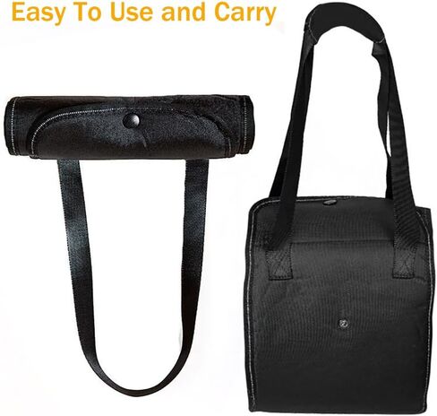 Dog Lift Harness,Dog Sling for Large Dogs hind Leg Support,Adjustable Reflective Dog Lifting Vest,Dog Rehab Harness for Helps Senior Injured Dogs (Black, Large) in Kuwait