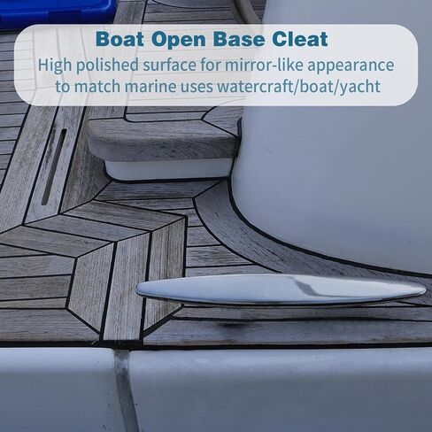 SHENGHUISS Boat Cleat 316 Stainless Steel Open Base Boat Dock Cleats Flat Top Mooring Cleat for Boat, Deck, Dock, Hook (4"/5"/6"/8"/10") in Saudi Arabia