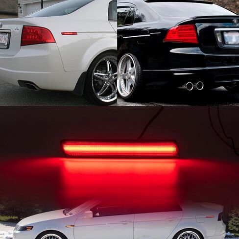 NSLUMO Led Side Marker Lights Replacement for 2004-2008 Acura-TL Amber Front & Rear Red Side Repeater Lamp for Driver Passenger Sides Euro Smoked OEM Fit Fender Clearance Parking Lamps Assembly in Saudi Arabia