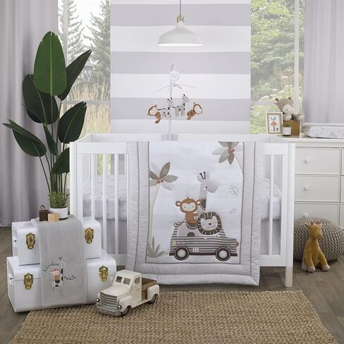 Little Love من NoJo Jungle Ride Gray وTan Plush Monkey and Giraffe Musical Mobile in Saudi Arabia