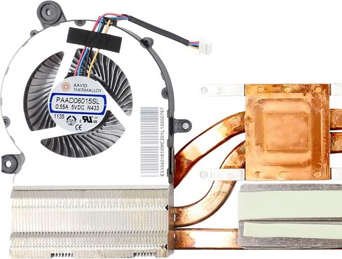 مروحة تبريد بديلة لوحدة المعالجة المركزية ووحدة معالجة الرسومات مع مبدد حراري لـ MSI GF65 MS-16W1 MS-16W2 P/N: N413 PABD08008SH (DC5V 1.0A)، N433 PAAD06015SL (DC5V 0.55A) in Saudi Arabia