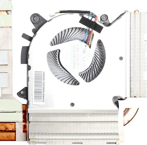 مروحة تبريد بديلة لوحدة المعالجة المركزية ووحدة معالجة الرسومات مع مبدد حراري لـ MSI GF65 MS-16W1 MS-16W2 P/N: N413 PABD08008SH (DC5V 1.0A)، N433 PAAD06015SL (DC5V 0.55A) in Saudi Arabia