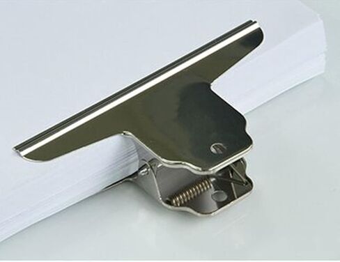 4inch Large Bulldog Clip, Silver Stainless Steel File Money Binder Clips Clamps Metal Food Bag Paper Clips for Home Office School Paper Supplies 12Pack in Saudi Arabia