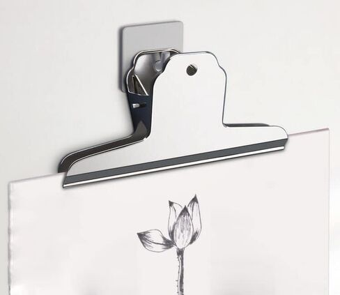 4inch Large Bulldog Clip, Silver Stainless Steel File Money Binder Clips Clamps Metal Food Bag Paper Clips for Home Office School Paper Supplies 12Pack in Saudi Arabia