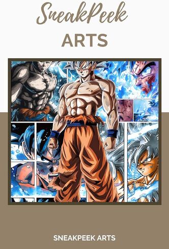 SneakPeek Arts Dragon Ball Anime Ultra Instinct Goku, Ultra Ego Vegeta, Beast Gohan Posters Wall art Prints Set of Three Home and Room Decor Artwork Unframed, 12inch x 16 inch (30cm x 40 cm) (Dragon in Saudi Arabia