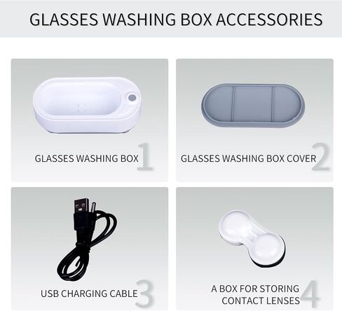 Mini ultrasonic Jewelry Cleaner Machine，Portable Professional ultrasonic Glasses Cleaner USB for Jewelry, Eyeglasses, Silver, Retainer, Rings,Coins, YEYILILINHONG in Saudi Arabia