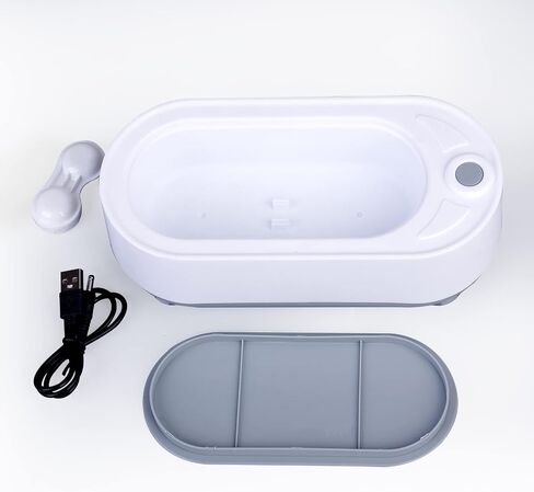 Mini ultrasonic Jewelry Cleaner Machine，Portable Professional ultrasonic Glasses Cleaner USB for Jewelry, Eyeglasses, Silver, Retainer, Rings,Coins, YEYILILINHONG in Saudi Arabia
