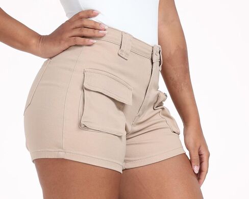WAYRUNZ High Waist Cargo Shorts for Women in Saudi Arabia