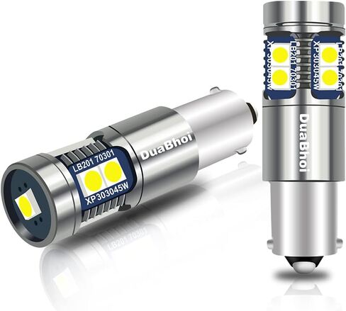 DuaBhoi H21W LED لمبة CANBUS خالية من الأخطاء BAY9S LED لمبة 64136 3030SMD مشرقة للغاية 500LM DC12V قراءة الضباب الخلفي قبة عكس مؤشر انخفاض باب السيارة ضوء أبيض 6000K قطعتان in Saudi Arabia