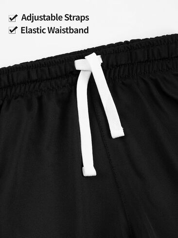4 Pack Boys Shorts Toddler Boys Athletic Shorts with Drawstring Kids Basketball Soccer Shorts for Summer Sports in Saudi Arabia