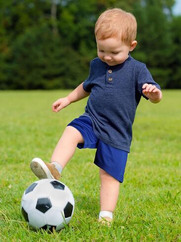 4 Pack Boys Shorts Toddler Boys Athletic Shorts with Drawstring Kids Basketball Soccer Shorts for Summer Sports in Saudi Arabia