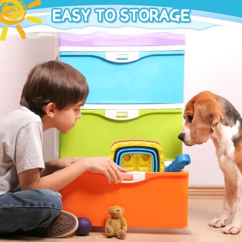 Foldable Beach Bucket Jumbol Shovel Sandbox Castle Mold Toys for Kids, Collapsible Bucket Sand Pail Spade, Garden Tool Kits Birthday Gift for Toddler, Multi-Purpose for Camping Water Dog Food Jug in Saudi Arabia
