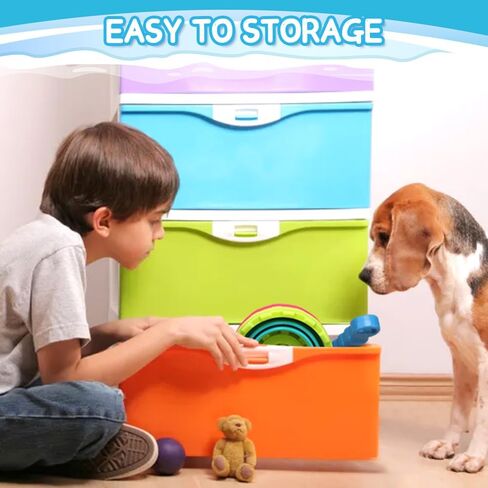 دلو الشاطئ القابل للطي، مجرفة جامبول، قالب قلعة الرمل، ألعاب للأطفال، دلو رمل قابل للطي، مجموعة أدوات الحديقة هدية عيد ميلاد للأطفال الصغار، متعددة الأغراض للتخييم وإبريق طعام الكلاب in Kuwait