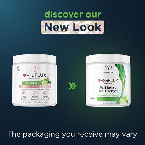 بروميسنت فيتافلوكس معزز أكسيد النيتريك للنساء، يدعم الدورة الدموية والطاقة والمزاج، ويحتوي على الأحماض الأمينية الأساسية L أرجينين 2000 مجم، L سيترولين 1000 مجم، L كارنيتين 1000 مجم (30 وجبة) in Kuwait