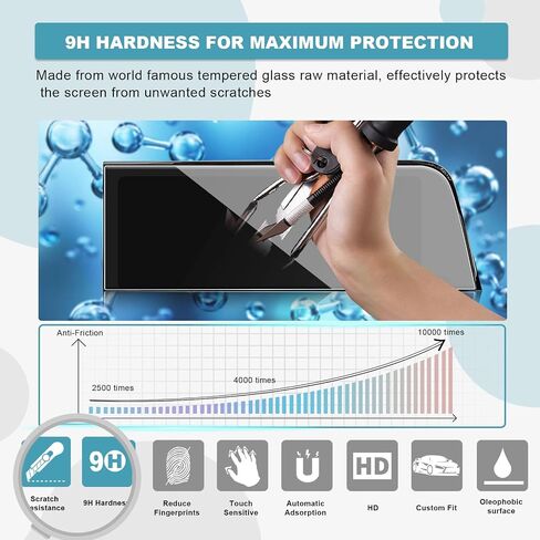 CDEFG 2 Pack for 2023 2024 2025 Crown 12.3-In Screen Protector Compatible with 2023 2024 2025 Toyota Crown Accessories Limited Platinum XLE Center Screen Protector in Saudi Arabia