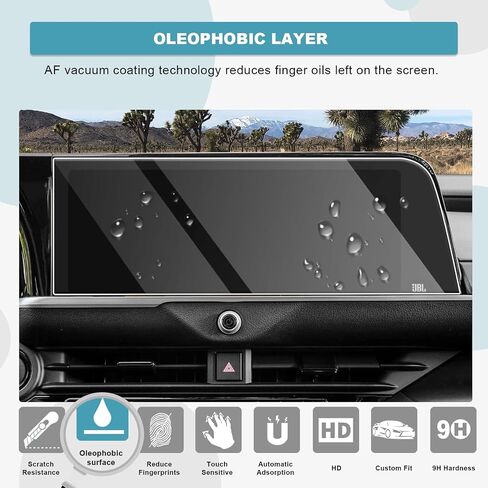CDEFG 2 Pack for 2023 2024 2025 Crown 12.3-In Screen Protector Compatible with 2023 2024 2025 Toyota Crown Accessories Limited Platinum XLE Center Screen Protector in Saudi Arabia