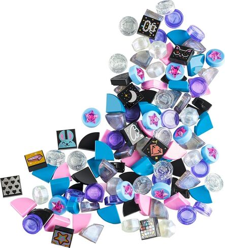 LEGO DOTS Extra DOTS Series 8 – Glitter and Shine 41803, Tiles Set for Bracelets, Message Boards, Room Décor, Bag Tags, Kids Arts and Crafts Kit in Saudi Arabia