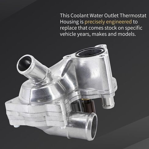 Dokili Aluminum Thermostat Housing Assembly 4L5E8A586AB Fit for 2001-2005 Ford Explorer for 2001-2011 Ranger for 2001-2008 Mazda B4000 for 2001 Mercury Mountainee in Saudi Arabia