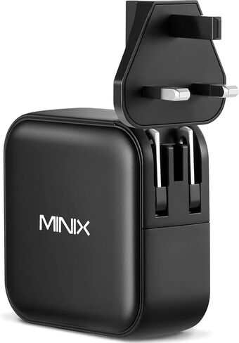 شاحن MINIX 140 واط USB C شاحن Mac Book Pro قابل للطي، PD 3.1 PPS 3 × منافذ USB من النوع C (بحد أقصى 140 واط) محول طاقة جداري سريع GaN II Loptop متوافق مع MacBook Pro16" iPhone 14 وGalaxy والمزيد. in Kuwait