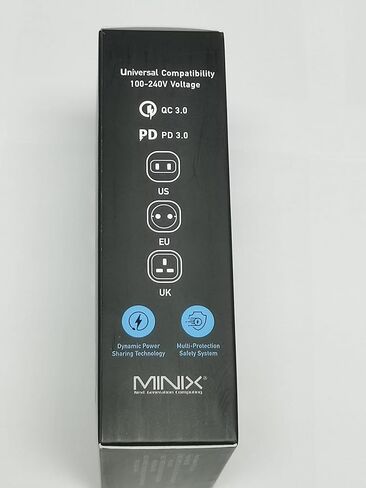 شاحن MINIX 140 واط USB C شاحن Mac Book Pro قابل للطي، PD 3.1 PPS 3 × منافذ USB من النوع C (بحد أقصى 140 واط) محول طاقة جداري سريع GaN II Loptop متوافق مع MacBook Pro16" iPhone 14 وGalaxy والمزيد. in Kuwait