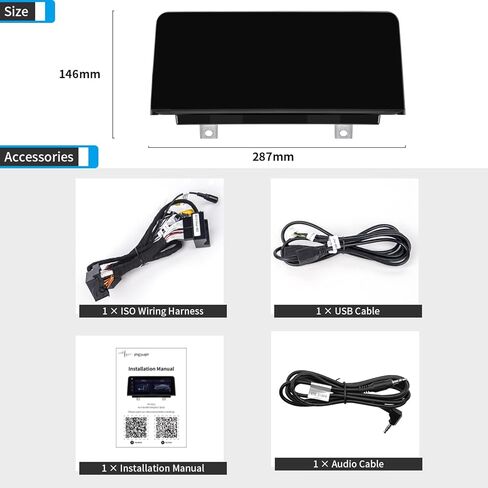 وحدة رأس Linux PEMP مقاس 10.25 بوصة لسيارة BMW 3 Series F30 F20 NBT CIC لاسلكية وسلكية CarPlay مكالمات شاشة Android التلقائية باستخدام بلوتوث OEM. in Kuwait