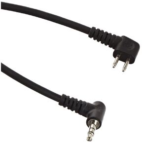 3M Peltor Audio Input Cable FL6N, 3.5mm Stereo Plug, 36" Length, Black