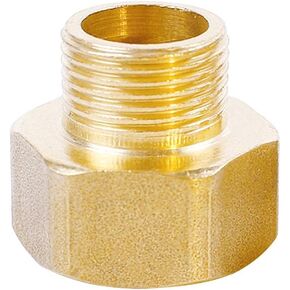 Joywayus 3/4"G Female Thread × 1/2"NPT Male Thread Brass Pipe Fitting Adapter