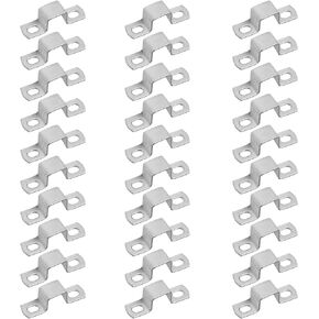 30 Pcs Square Tube Strap Clamp for 1" x 1" Square Pipe,Stainless steel 304 Thickness 1.3mm U Shape Pipe Clamp Inner Width:25.4mm