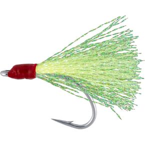 Dr.Fish 15 Pack Teaser Hooks 1/0 Striper Flounder Rig Fishing Jig Replacement Single Fishing Hook Hooks Mylar Flash Teasers Jigs Saltwater Rigs for Flounder Striper Seabass in Saudi Arabia