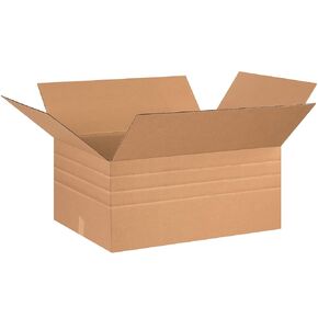 Aviditi Shipping Boxes Multi-Depth 26"L x 20"W x 12"H, 10-Pack | Corrugated Cardboard Box for Packing, Moving and Storage