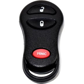 HQRP Remote Key Fob Shell Case Keyless Entry w/ 3 Buttons Compatible with Jeep Cherokee 1999 2000 2001; Grand Cherokee 1999 2000 2001 2002 2003 2004