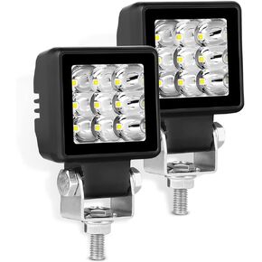 LED Pods, Niking Auto 2Pcs 2 Inch 54W Motorcycle Driving Fog Lights Spot LED Cubes Work Light Small LED Bumper Light Bar for Trucks Off Road ATV UTV SUV Jeep Pick Up Tractor Boat