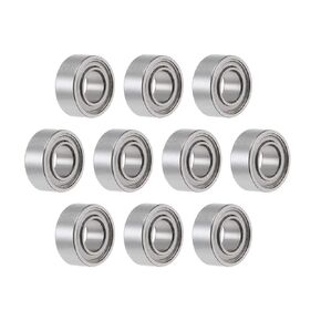 uxcell SMR63ZZ Deep Groove Ball Bearings 3mm x 6mm x 2.5mm Double Shielded Stainless Steel 10pcs
