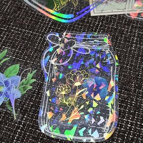 91 Pcs Homemade Bookmarks Kit,Colorful Sprout Bookmark and Pressed Flower Stickers,Bookmark Making Kit for DIY Beautiful Flower Page(Large Size)