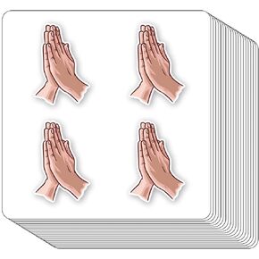 Praying Hands Stickers 1in for Scrapbooking, Arts, Craft, Kids DIY, Calendars Journals 80-Pack