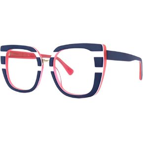 Zeelool Stylish Oversized Square Blue Light Blocking Glasses Computer Gaming Eyewear for Women Brenda WA198431