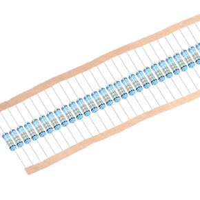 uxcell 30Pcs 0.33 Ohm Resistor, 2W 1% Tolerance Metal Film Resistors, Lead, 5 Bands for DIY Electronic Projects and Experiments