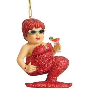 December Diamonds Strawberry Margarita Ornament-Glitter Sparkles!