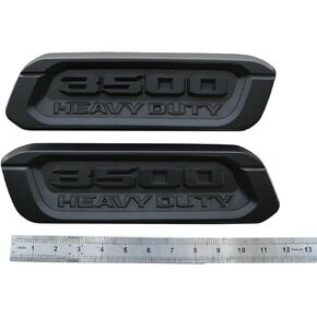 Pair New 3500 Emblems Replacement for 3500 Heavy Duty Left Right Side Badges Hood 68362221AB 68362220AB 2019-2022 (Blue Black)