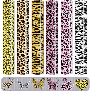 Floral Printed Heat Transfer Vinyl 6 Sheets 12" x 10" HTV Vinyl Floral Pattern Iron on Vinyl for T-Shirts